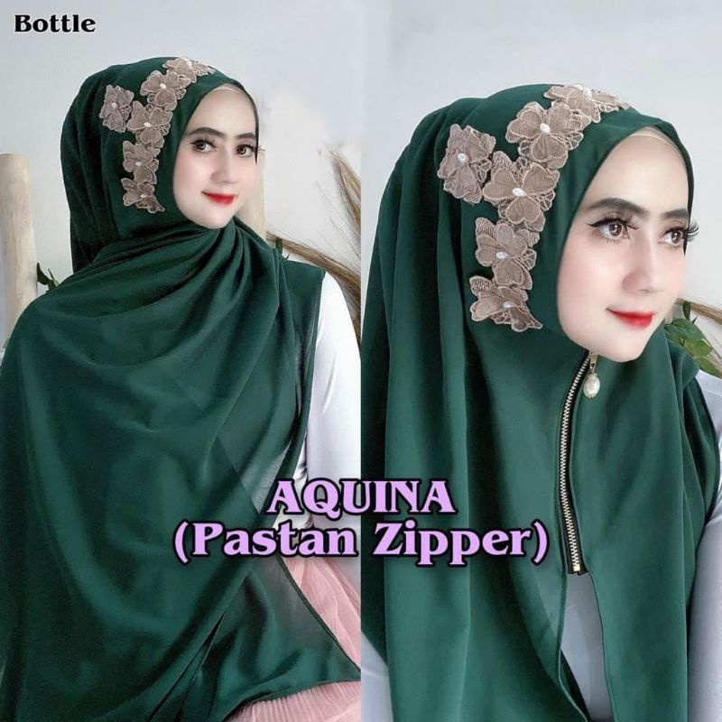 Pashmina Reslleting Zipper Renda Cerutty Babydoll