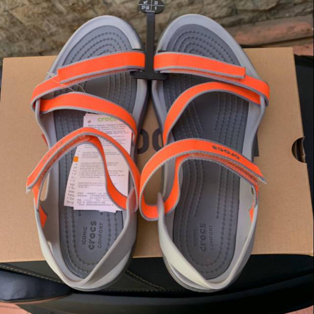 crocs orange sandals