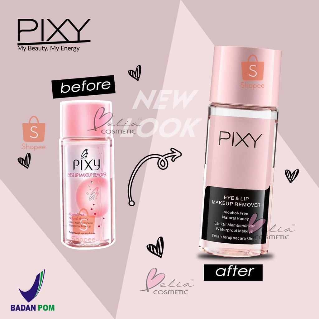 ❤ BELIA ❤ PIXY Make Up Remover 60ml | Eye &amp; Lip Penghapus Waterproof Makeup