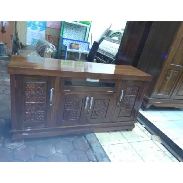 Bufet Kayu Jati Diswar Meja Tv Gogobloom