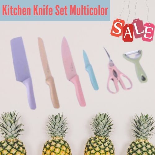 Pisau Set / Pisau Dapur /Kitchen Knife Set Multicolor Elegan