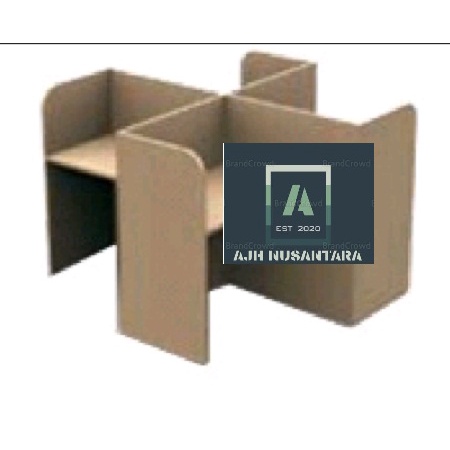 

Meja Perpustakaan 5K (MP5-K) ±1800 x 600 x 1300 mm