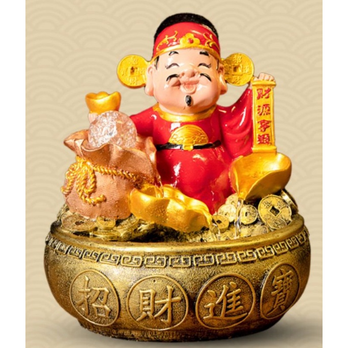 AIR Mancur Mini Dewa Rejeki Air Mancur Mini Fengshui Air Mancur Fengshui Air Mancur Mini Cai Shen Ye