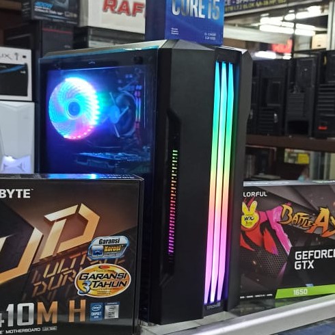 RAKITAN PC GAMING INTEL CORE I5-10400F GEN 10 GTX 1650 4GB