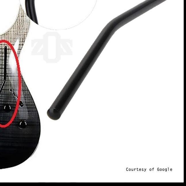 Handle Gitar Tremolo Arm Floyd Rose Black