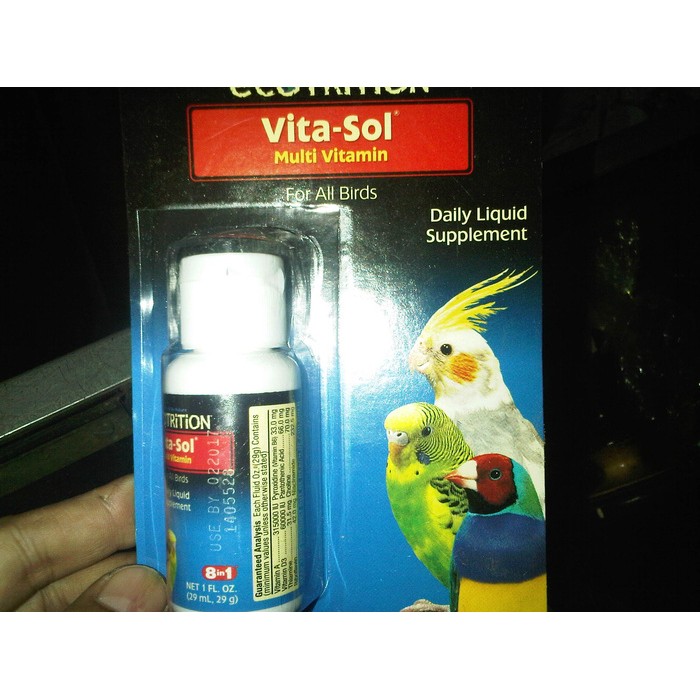 Vitasol Ecotrition Multi Vitamin Untuk Semua Burung Original