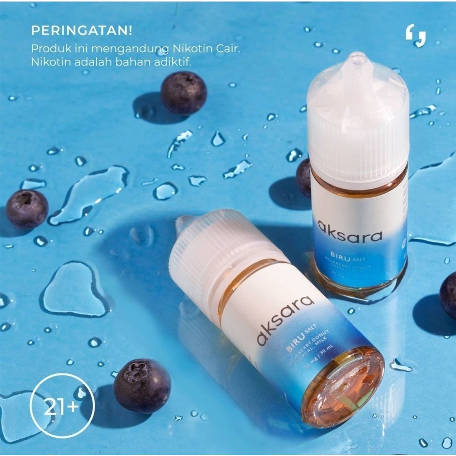 SALT AKSARA BIRU BLUEBERRY DONUT CEREAL MILK 35MG 30ML