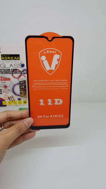 KOREAN Tempered Glass Realme C2 6.1 inchi FULL SCREEN TG 5D Realme C2 RMX1941 FULL GLUE FULL LAYAR