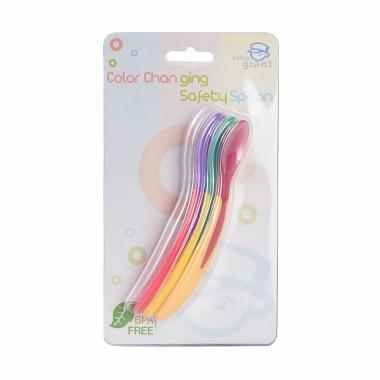 Little Giant Color Chaging Safety Spoon LG-1102 Isi 3pcs Sendok Makan