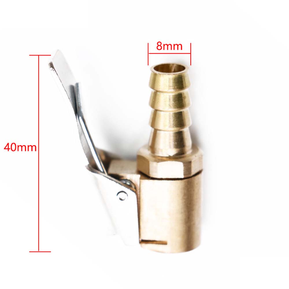 QUINTON Copper Inflatable Quick Clip Auto Parts Tire Chuck Tail Plug Car Tire Inflatable Air Pump Connector Durable Compressor Tyre Tire Accessories Nozzle Inflator Valve