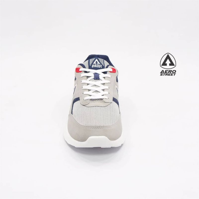 Aerostreet 37-40 Osaka Abu Muda navy - Sepatu Sneakers Casual Sport Sekolah Pria Wanita Aero Medan