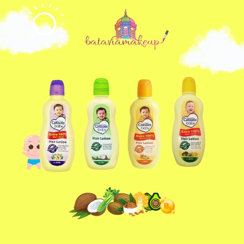 Cussons Baby Hair Lotion 100ML Extra 100ML/Lotion Rambut Bayi/Perawatan Rambut Bayi