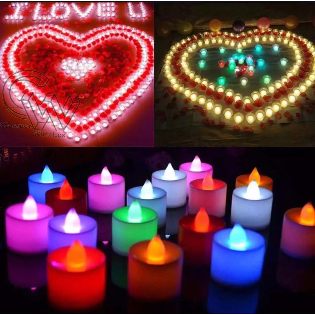 Cheaper-Lampu Lilin Elektrik Lampu Hias LED Mini Candle Light Kamar Tidur Dekorasi Rumah Romantis