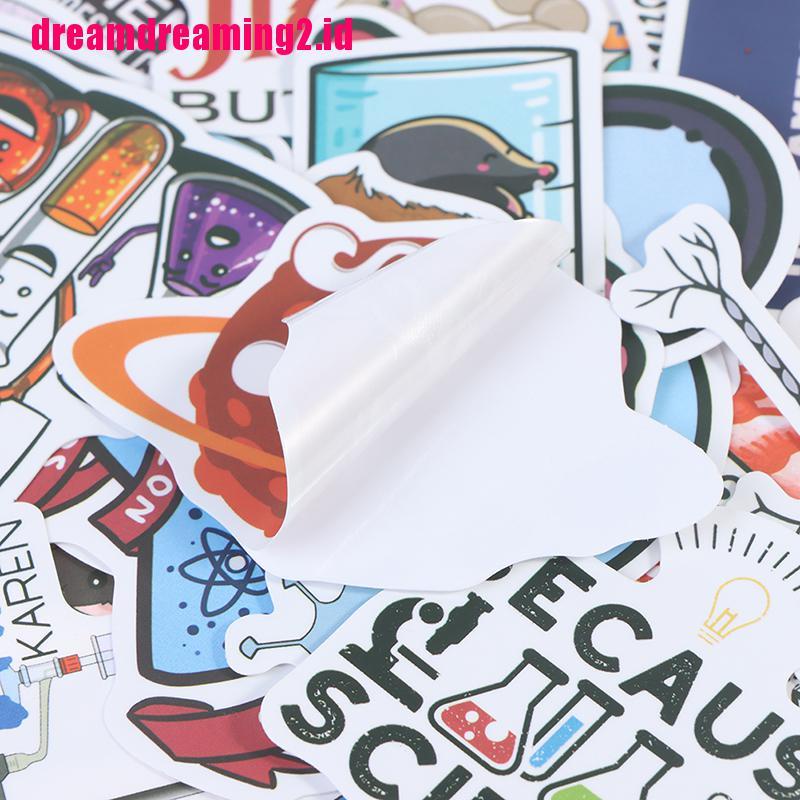 （✔✔❤50pcs Stiker Laboratorium Kimia Untuk Laptop / Handphone / Skateboard / Koper