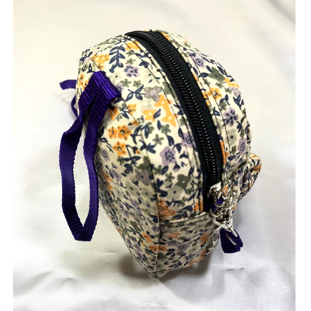 Tas Selempang Sling Bag Wanita Anak Kanvas Motif Ransel Mini Lucu Isabella