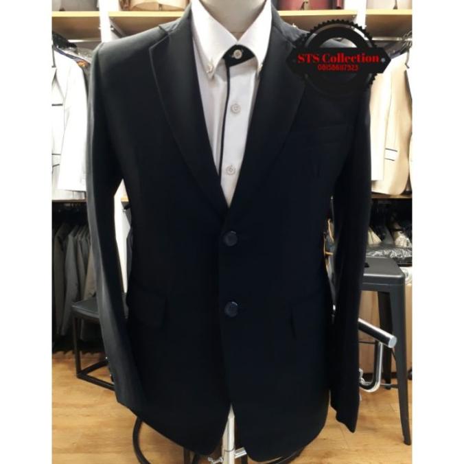 wedding Jas Jas hitam Jas Polos hitam Hitam Jas modern List murah pria