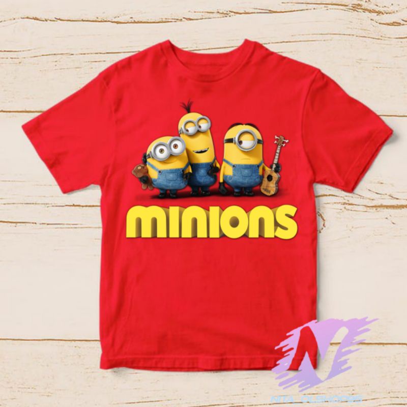 kaos anak Minions baju kartun anak