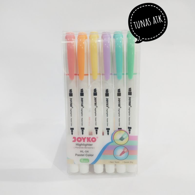 

JOYKO HIGHLIGHTER HL - 54 PASTEL COLOR 6 PCS