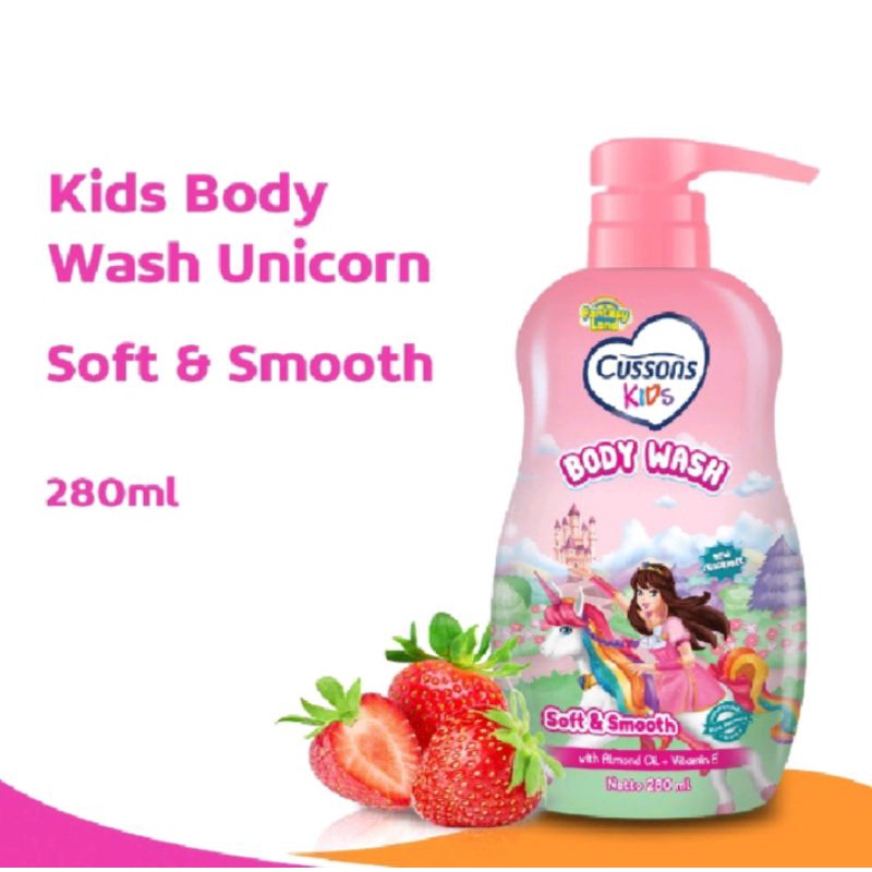 Cussons Kids Soft &amp; Smooth Body Wash 280ml Sabun Mandi Anak