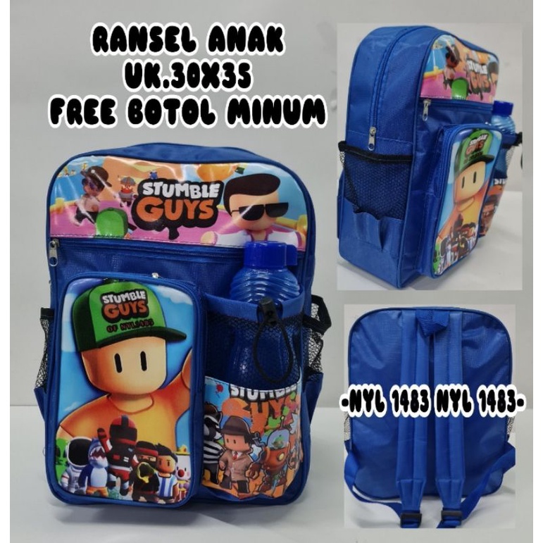 Tas ransel anak stumble untuk anak TK dan sd BONUS BOTOL MINUM