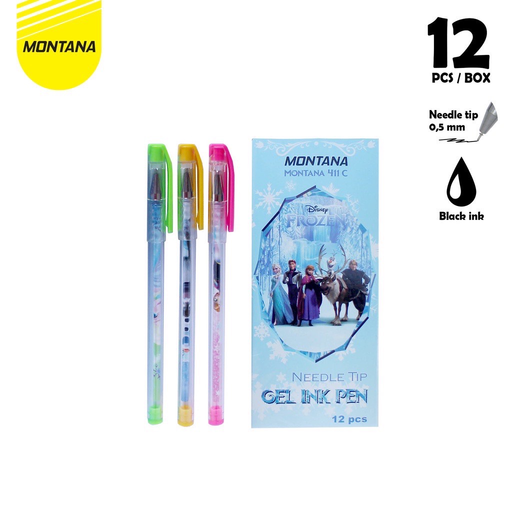 

Montana Ball Pen GEL 0.5 mm /Pulpen /Pena 411 C FRZEN