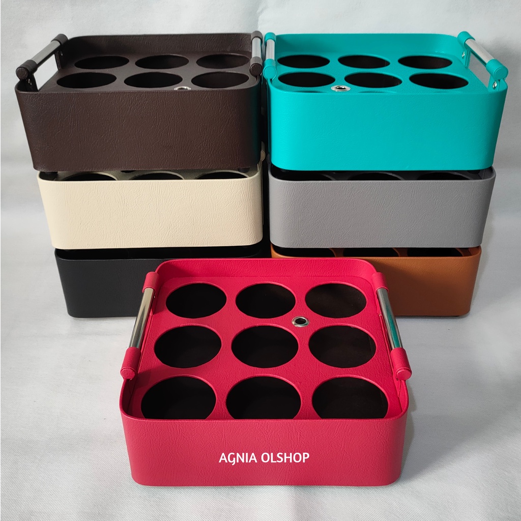 Rak Aqua Gelas Isi 9 Cup Model Oval Keranjang Air Mineral Botol Tempat Aqua Gelas Unik Wadah Air Min