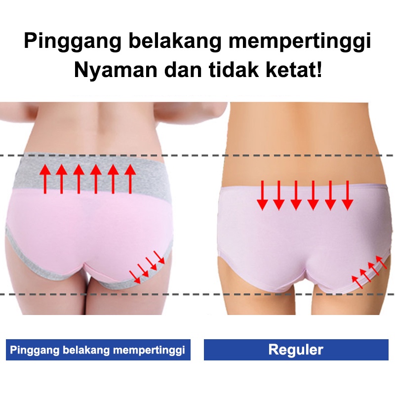 Celana Dalam Hamil Katun Pinggang Rendah / CD Hamil Maternity Panty / CD Ibu Hamil All Size 20022