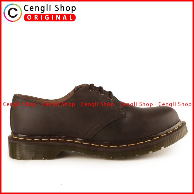 SEPATU LOW BOOT PRIA DR MARTENS ORIGINAL DOCMART 3 EYE GIBSON BROWN