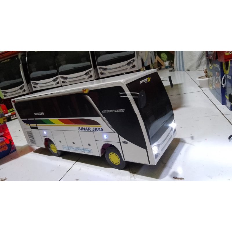 PROMO MINIATUR BUS MURAH, UKURAN 50CM