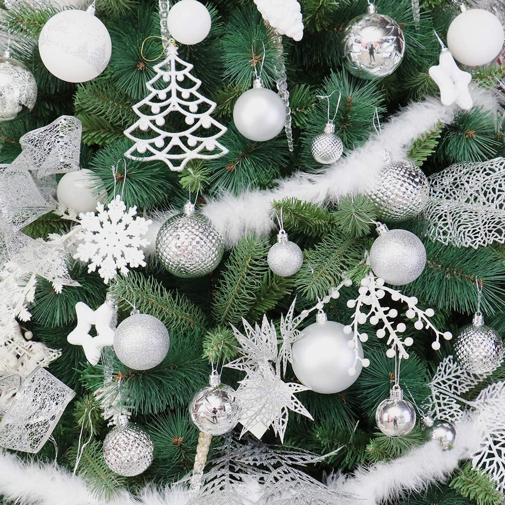 34Pcs/Set PVC Xmas Tree Decorative Hanging Ball  For Halloween Or Christmas Tree