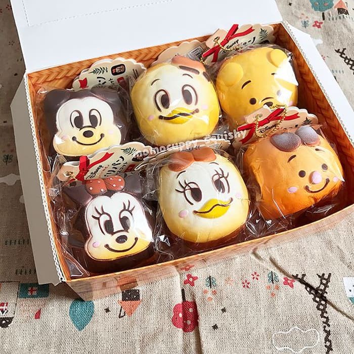 disney chigiri bread Squishy Licensed by sanrio (ORIGINAL JEPANG)