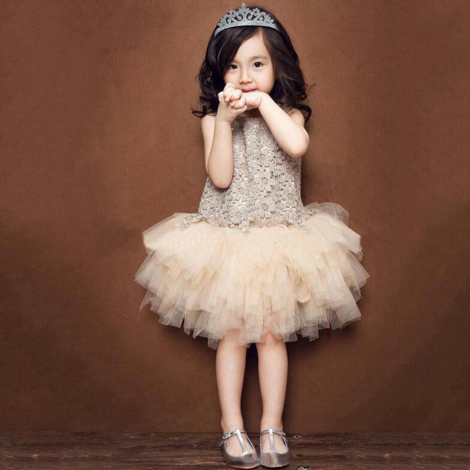 dress pesta anak impor / gaun anak mewah / baju pesta anak /dress tutu