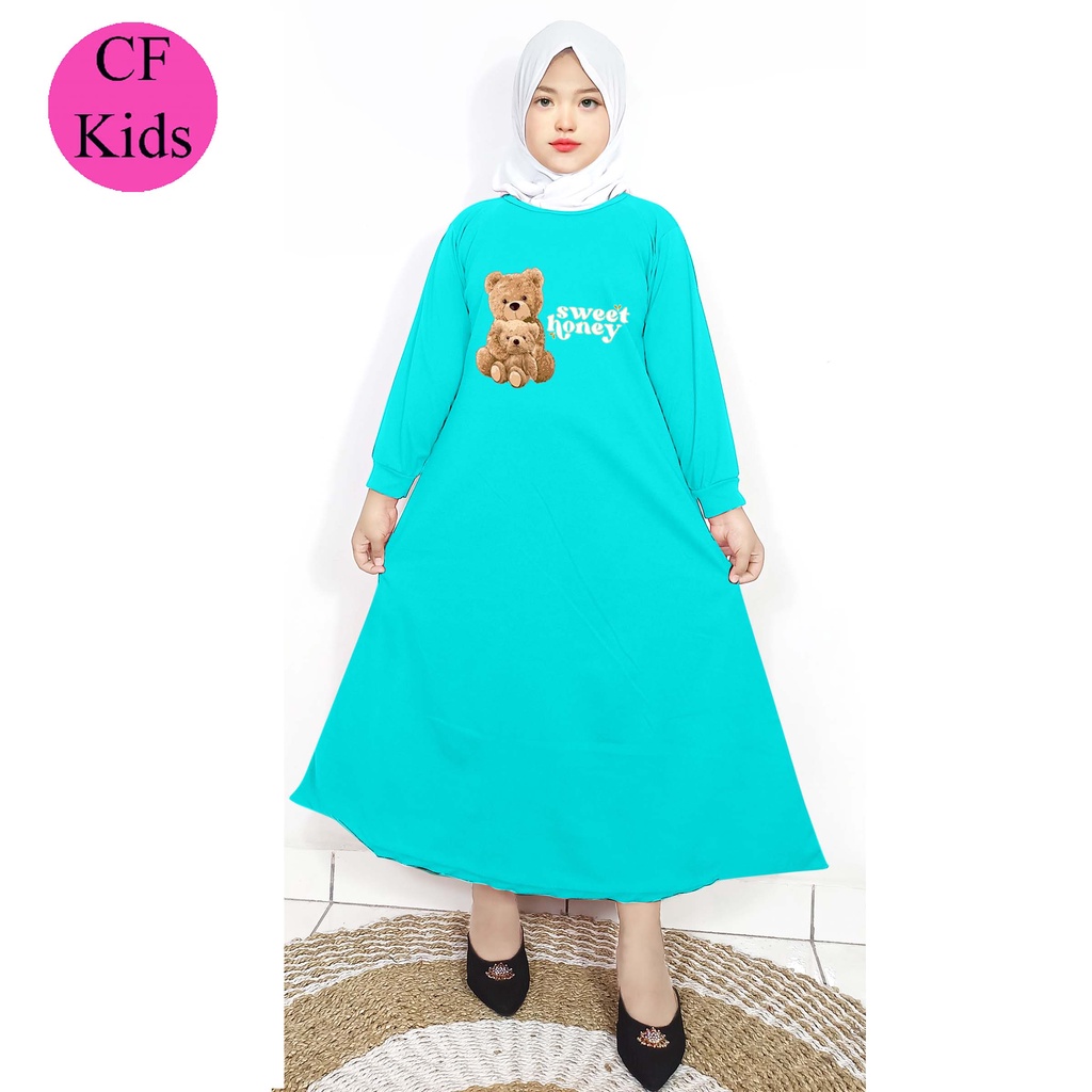 Gamis Anak Perempuan DTF Sweet Honey Bear CF Kids