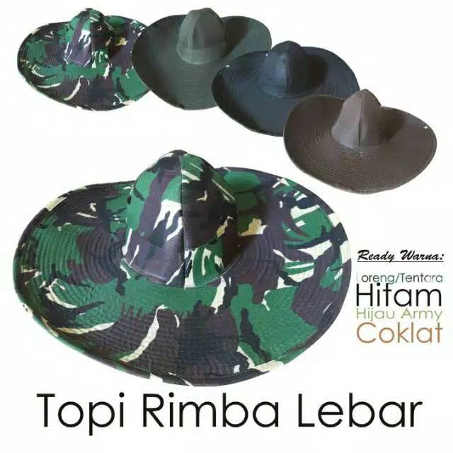 Topi petani topi meksiko lebar