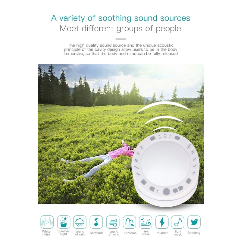 White Noise 10 Sound device Dewasa Baby shusher tidur Insomnia