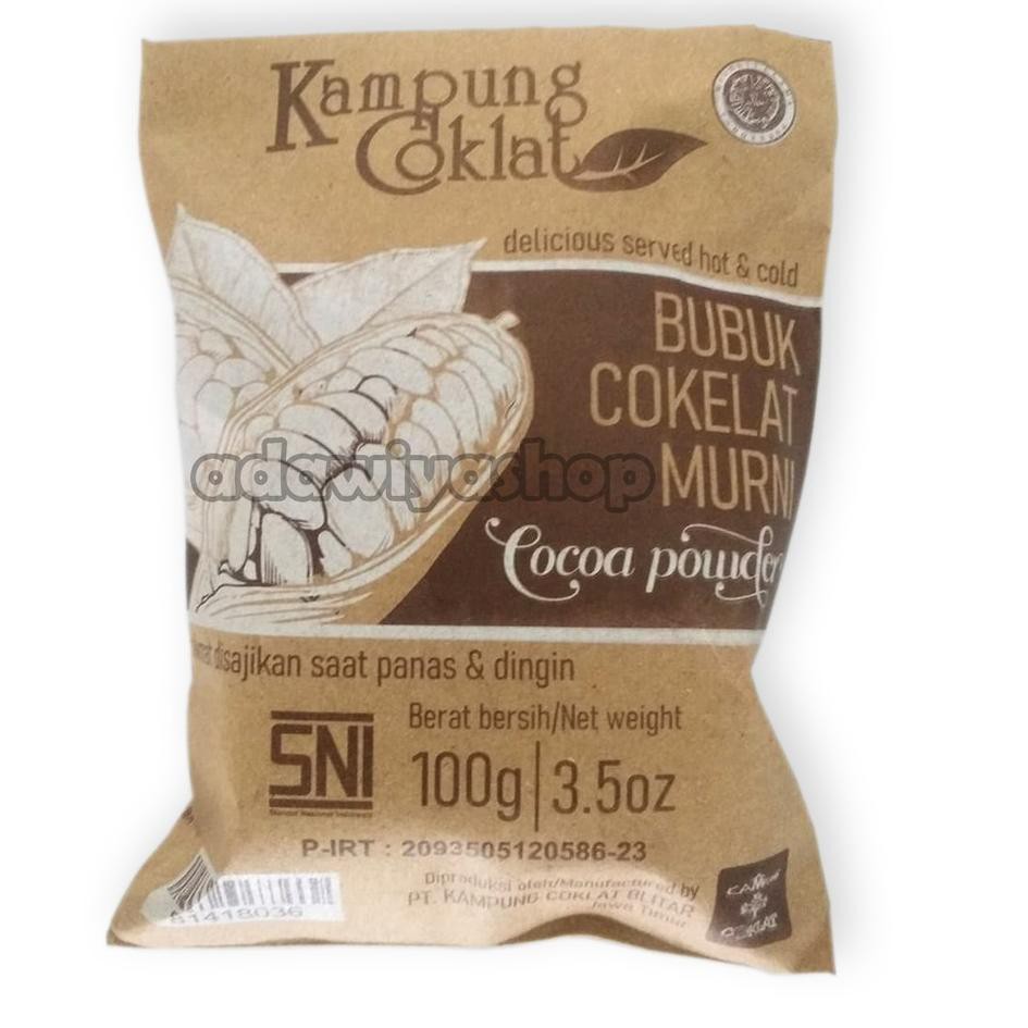 

Restock Cokelat Bubuk Murni Kampung Coklat 100.g (type dutched)