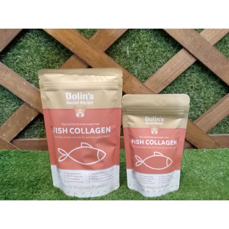 Bolin's Fish Collagen Vitamin Bulu Untuk Anjing dan Kucing