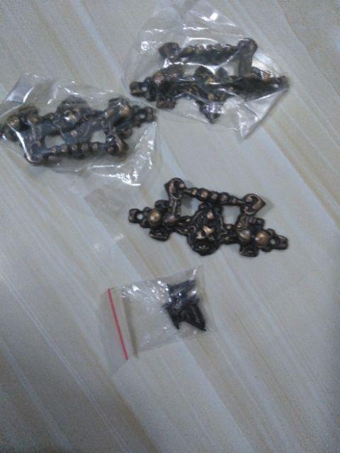 Handle Laci / Tarikan Laci / Gagang Laci Kuningan Antik 072