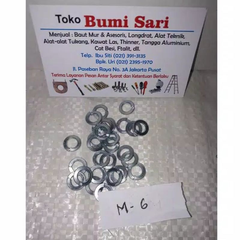 RING PER M6 GALVANISH - PER PCS / RING VEER MURAH