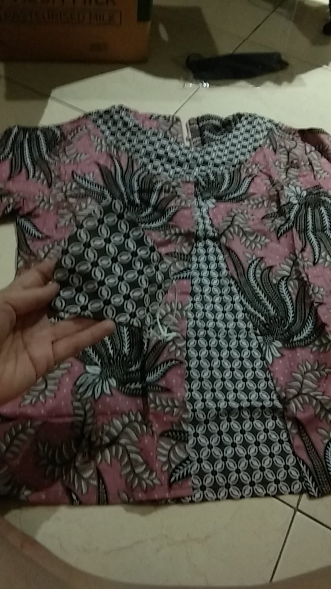 Atasan Batik Wanita Blouse Bolero Pink Terbaru Modern