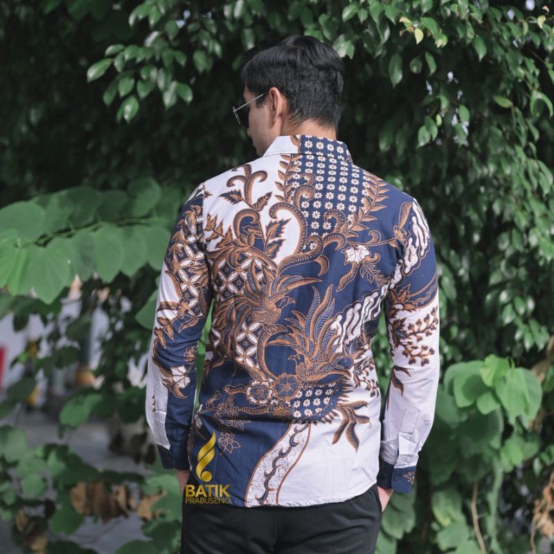 Baju Kemeja batik pria cowok cowo lengan panjang pendek pekalongan solo seragam jumbo premium