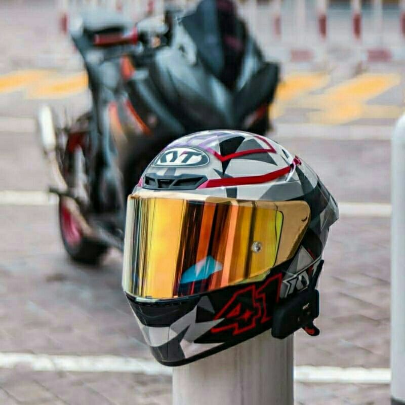 Kaca Helm Visor Kyt Tt Course Costum Iridium Shopee Indonesia