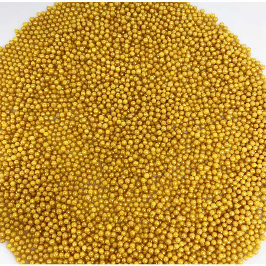

Sprinkle permen impor - Gold pearl 2mm
