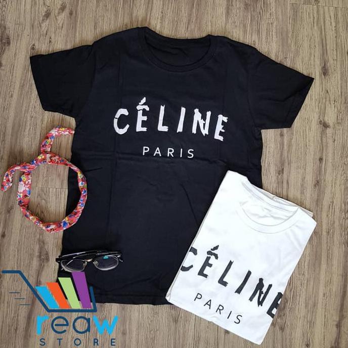 promo kaos / tumblr tee / t-shirt wanita / cewek celine paris terbaru