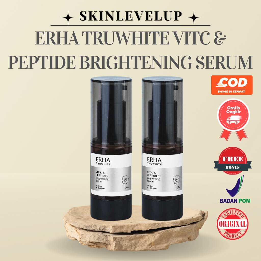 ERHA Truwhite Vit C & Peptides Brightening Serum 20 ml - Serum Pencerah Wajah Erha Dermatology