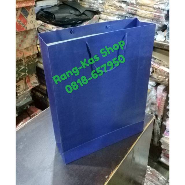 

Paperbag BIRU Dongker Folio Mewah Duplex