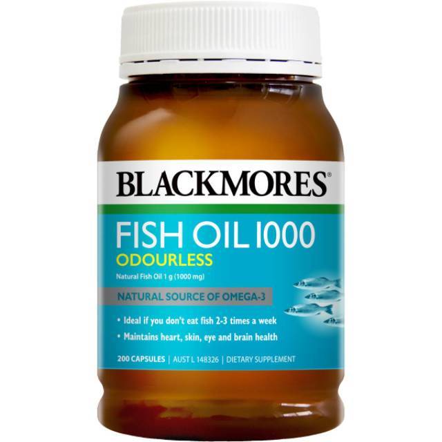 Blackmores fish oil odourless 1000mg