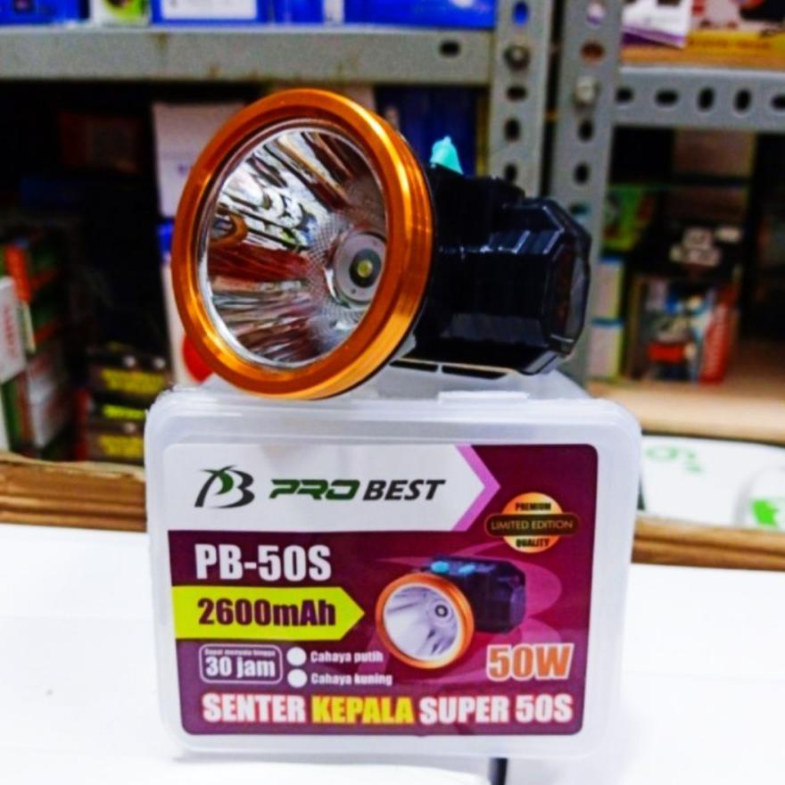 (Cod) Senter Kepala 100 Watt Led Waterproof Headlamp Antiair - Senter Kepala