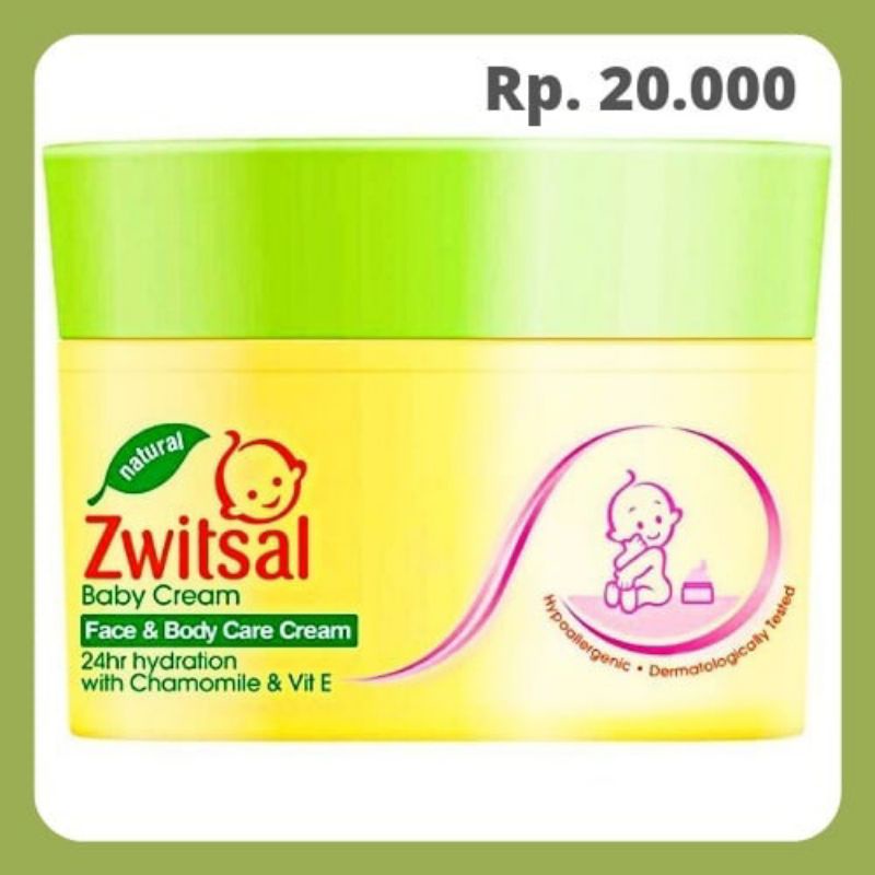 Zwitsal baby cream face &amp; Body care Cream 50ml