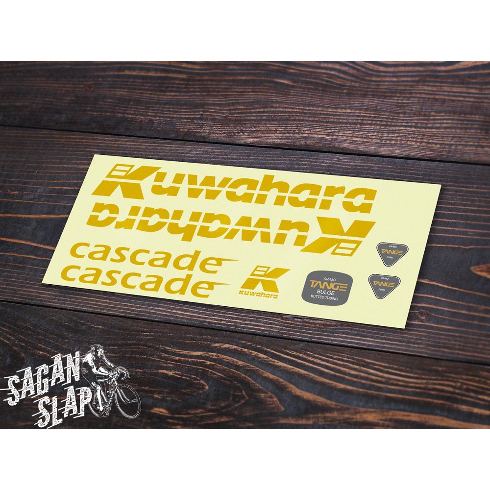 Sticker Decal Frame sepeda Kuwahara Cascade